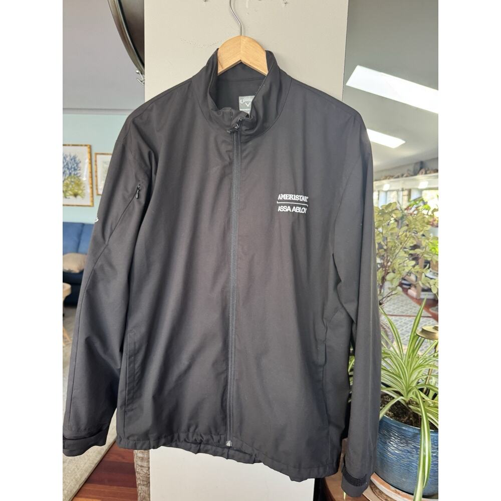 Callaway Mens Black Lg jacket Golf Training Hiking Pickleball